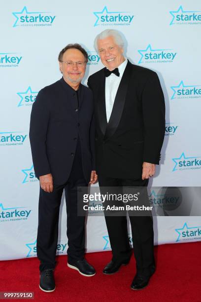 Billy Crystal and Founder of Starkey Hearing Foundation and CEO of Starkey Hearing Technologies Bill Austin walk the red carpet at the 2018 So the...
