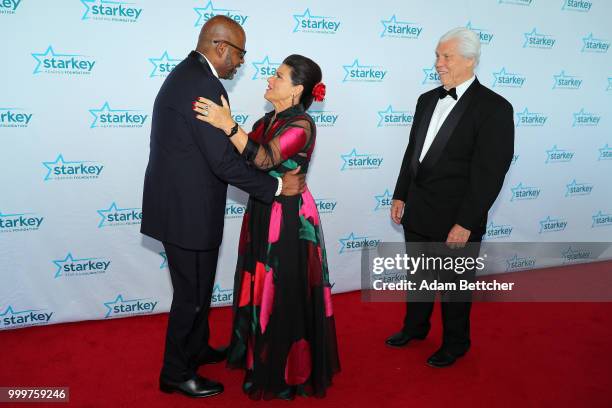 Forest Whitaker, Co-Founder of Starkey Hearing Foundation Tani Austin and Founder of Starkey Hearing Foundation and CEO of Starkey Hearing...