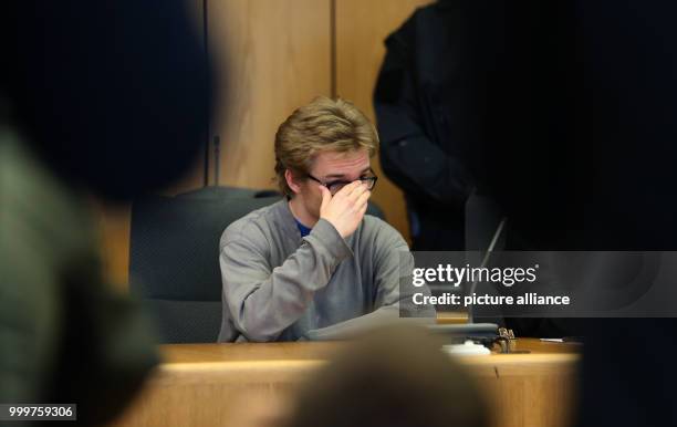 The defendant Marcel H. Sits in the dock during the first day of his trial at the district court in Bochum, Germany, 8 September 2017. The 19 year...