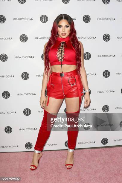 La Demi attends the Beautycon Festival LA 2018 at the Los Angeles Convention Center on July 15, 2018 in Los Angeles, California.