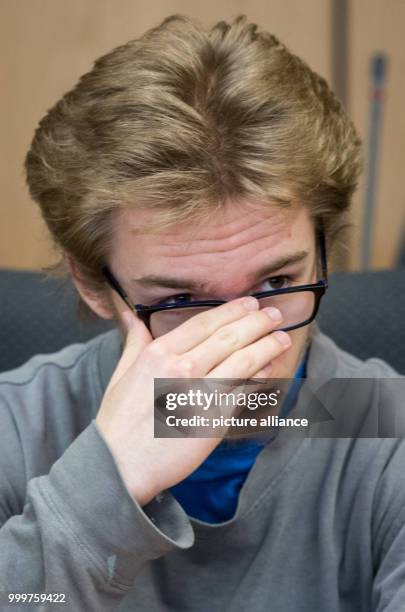 The defendant Marcel H. Sits in the dock during the first day of his trial at the district court in Bochum, Germany, 8 September 2017. The 19 year...