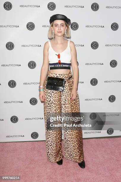 Molly Elizabeth attends the Beautycon Festival LA 2018 at the Los Angeles Convention Center on July 15, 2018 in Los Angeles, California.