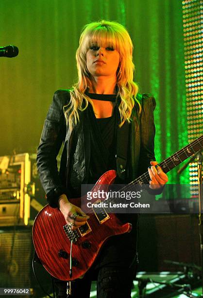 Singer Orianthi performs onstage during the 58th Annual BMI Pop Awards held at the Beverly Wilshire Hotel on May 18, 2010 in Beverly Hills,...