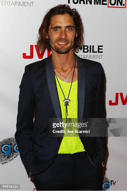 Tyson Ritter of All-American Rejectsarrives at the All-American Rejects World Video Premiere Party at cinespace on May 18, 2010 in Hollywood,...