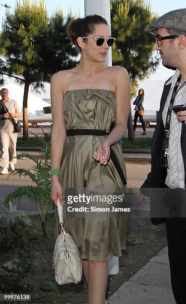 Marion Cotillard is seen on May 17, 2010 in Cannes, France.