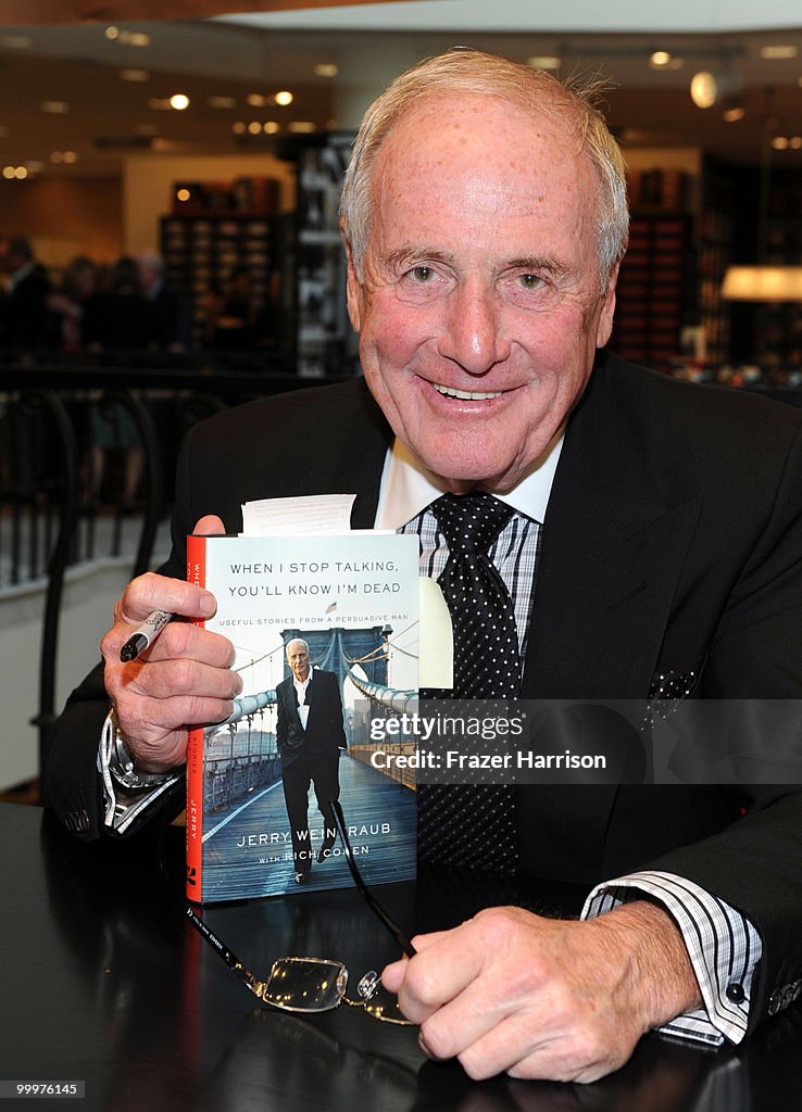 Barneys New York Celebrates The Release Of Jerry Weintraub's New Book