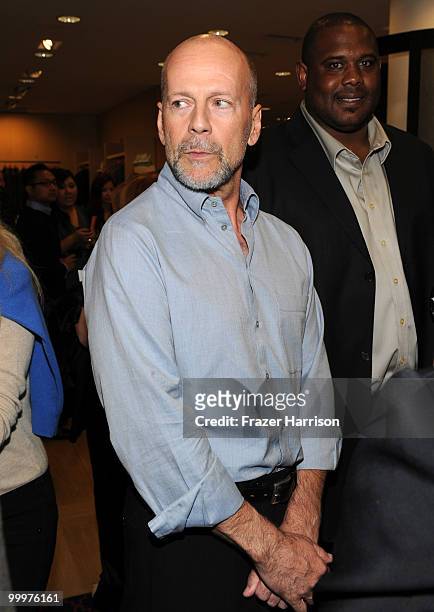 Actor Bruce Willis attends Barneys New York Celebrates The Release Of Jerry Weintraub's New Book "When I Stop Talking You'll Know I'm Dead: Useful...