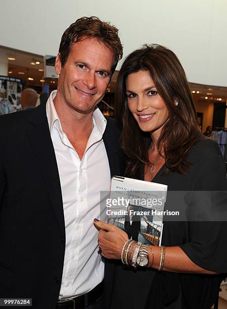 Actress/model Cindy Crawford and husband Rande Gerber attend Barneys New York Celebrates The Release Of Jerry Weintraub's New Book "When I Stop...