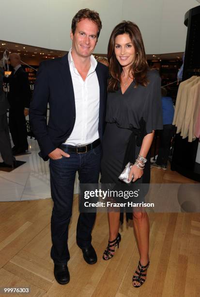 Actress/model Cindy Crawford and husband Rande Gerber attend Barneys New York Celebrates The Release Of Jerry Weintraub's New Book "When I Stop...