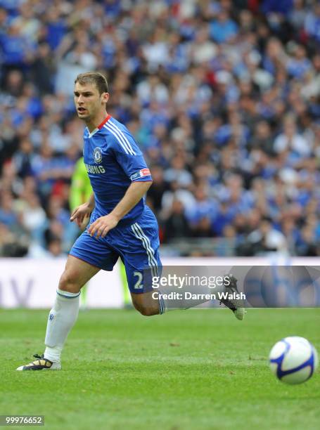 Branislav Ivanovic of Chelsea during the FA Cup final match between Chelsea and Portsmouth at Wembley Stadium on May 15, 2010 in London, England.