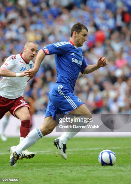 Branislav Ivanovic of Chelsea during the FA Cup final match between Chelsea and Portsmouth at Wembley Stadium on May 15, 2010 in London, England.