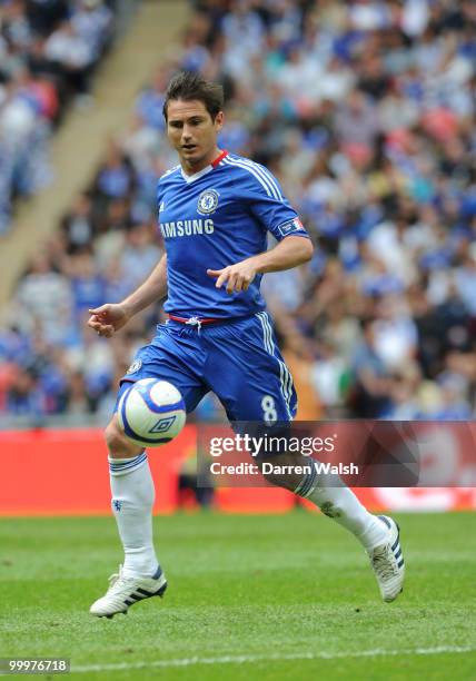 Frank Lampard of Chelsea during the FA Cup final match between Chelsea and Portsmouth at Wembley Stadium on May 15, 2010 in London, England.