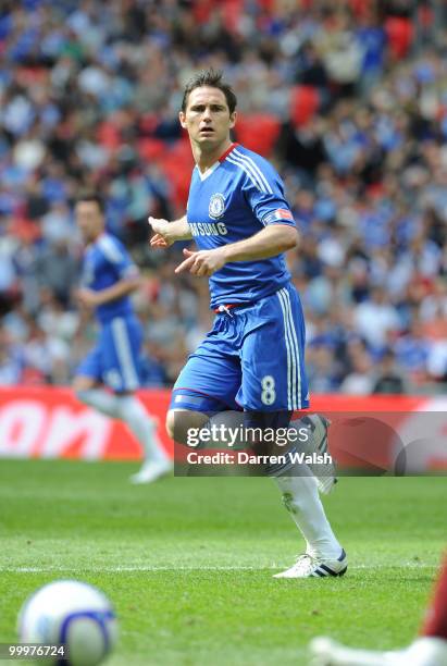 Frank Lampard of Chelsea during the FA Cup final match between Chelsea and Portsmouth at Wembley Stadium on May 15, 2010 in London, England.