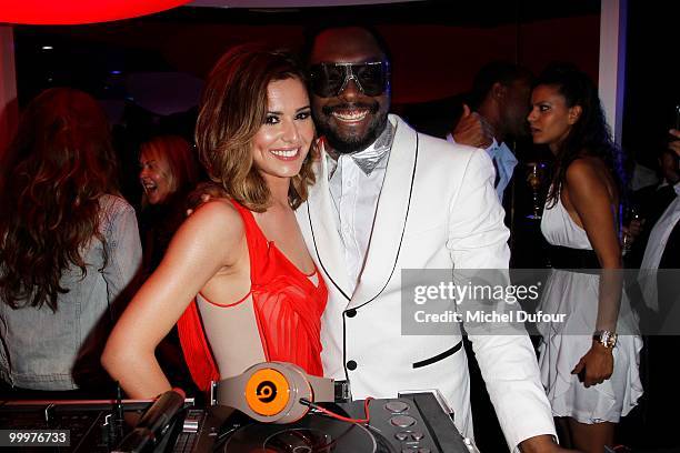 Will.i.am and Cheryl Cole attend the de Grisogono "Crazy Chic Evening" cocktail party at the Hotel Du Cap Eden Roc on May 18, 2010 in Antibes, France.