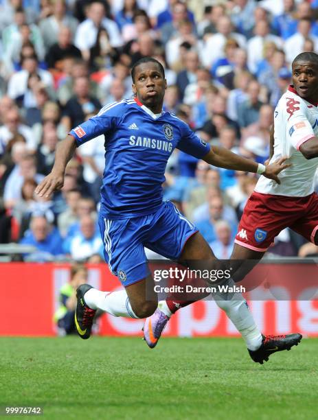 Didier Drogba of Chelsea during the FA Cup final match between Chelsea and Portsmouth at Wembley Stadium on May 15, 2010 in London, England.