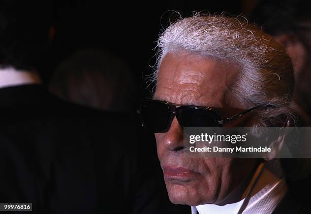 Fashion designer Karl Lagerfeld attends the 63rd Cannes Film Festival on May 18, 2010 in Cannes, France.