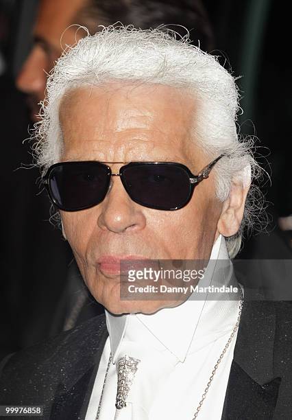 Fashion designer Karl Lagerfeld attends the 63rd Cannes Film Festival on May 18, 2010 in Cannes, France.
