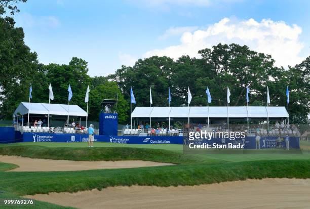 Course scenic view of the 16th hole during the final round of the PGA TOUR Champions Constellation SENIOR PLAYERS Championship at Exmoor Country Club...