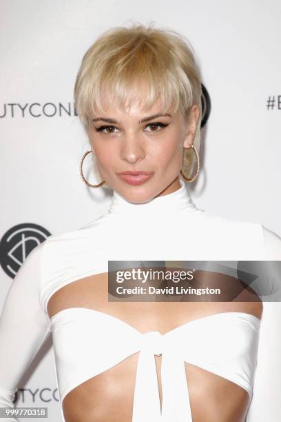 Ava Capra attends the Beautycon Festival LA 2018 at the Los Angeles Convention Center on July 15, 2018 in Los Angeles, California.