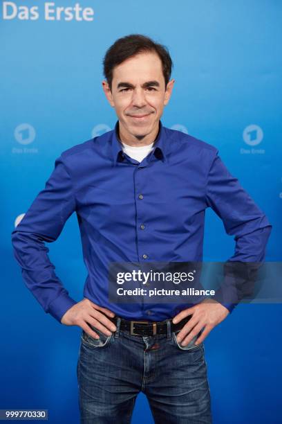 Actor Oscar Ortega Sanchez arrives for the press conference of the tv series "The ThursdayThriller in the ARD" of the German federal televison...