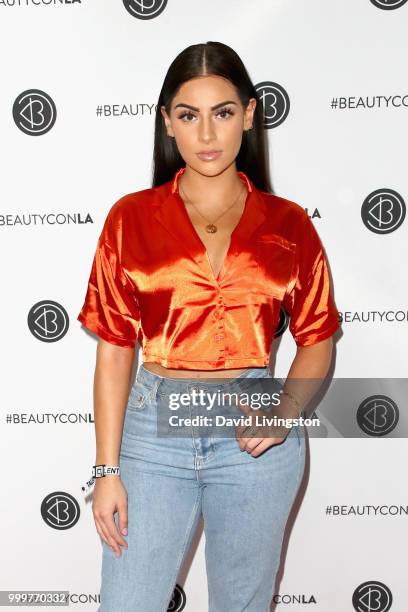 Nazanin Kavari attends the Beautycon Festival LA 2018 at the Los Angeles Convention Center on July 15, 2018 in Los Angeles, California.