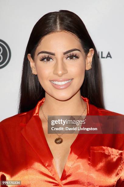 Nazanin Kavari attends the Beautycon Festival LA 2018 at the Los Angeles Convention Center on July 15, 2018 in Los Angeles, California.