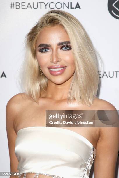 Nida attends the Beautycon Festival LA 2018 at the Los Angeles Convention Center on July 15, 2018 in Los Angeles, California.
