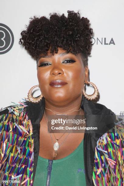 Tiff McFierce attends the Beautycon Festival LA 2018 at the Los Angeles Convention Center on July 15, 2018 in Los Angeles, California.