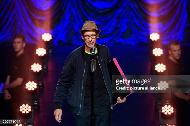 Christian Lorenz of the band Rammstein is awarded for the "best live performance" at the awards for popular culture of the "Club for the promotion of...