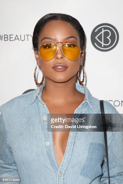 LaToya Forever attends the Beautycon Festival LA 2018 at the Los Angeles Convention Center on July 15, 2018 in Los Angeles, California.