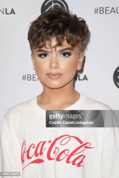 Reuben de Maid attends the Beautycon Festival LA 2018 at the Los Angeles Convention Center on July 15, 2018 in Los Angeles, California.