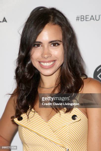 Janelle Marie attends the Beautycon Festival LA 2018 at the Los Angeles Convention Center on July 15, 2018 in Los Angeles, California.