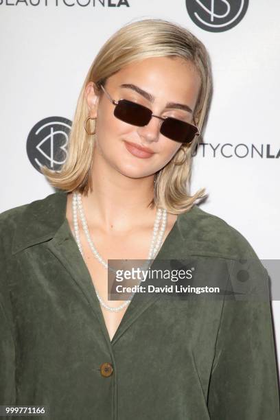 Suede Brooks attends the Beautycon Festival LA 2018 at the Los Angeles Convention Center on July 15, 2018 in Los Angeles, California.