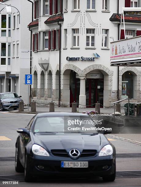 St. MARGRETEN, SWITZERLAND Bank building of Credit Suisse. On May 06, 2010 in St.Margreten, Switzerland.