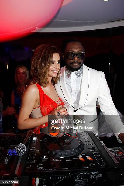 Will.i.am and Cheryl Cole attend the de Grisogono "Crazy Chic Evening" cocktail party at the Hotel Du Cap Eden Roc on May 18, 2010 in Antibes, France.