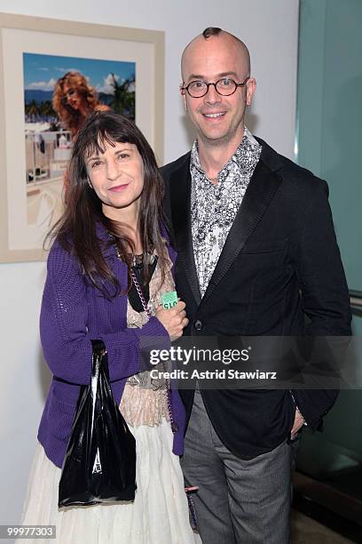 Karen Erickson and Jean-Marc Flack attend the Art for Stephen Petronio Company benefit and auction at Milk Gallery on May 18, 2010 in New York City.