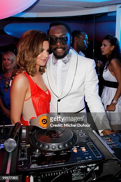 Will.i.am and Cheryl Cole attend the de Grisogono "Crazy Chic Evening" cocktail party at the Hotel Du Cap Eden Roc on May 18, 2010 in Antibes, France.