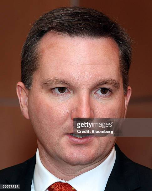 Chris Bowen, Australia's financial services minister, speaks during the signing ceremony between Malaysia and Australia on Islamic finance and the...
