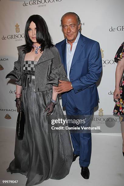 Actress Isabelle Adjani and Fawaz Gruosi attend the de Grisogono party at the Hotel Du Cap on May 18, 2010 in Cap D'Antibes, France.