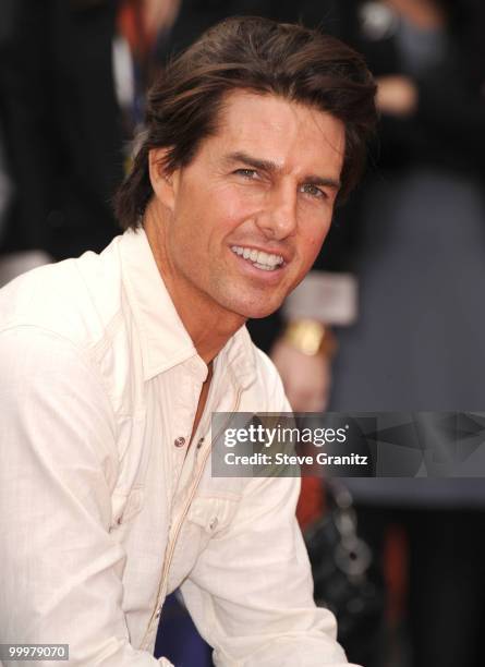 Tom Cruise attends the Jerry Bruckheimer Hand And Footprint Ceremony at Grauman's Chinese Theatre on May 17, 2010 in Hollywood, California.