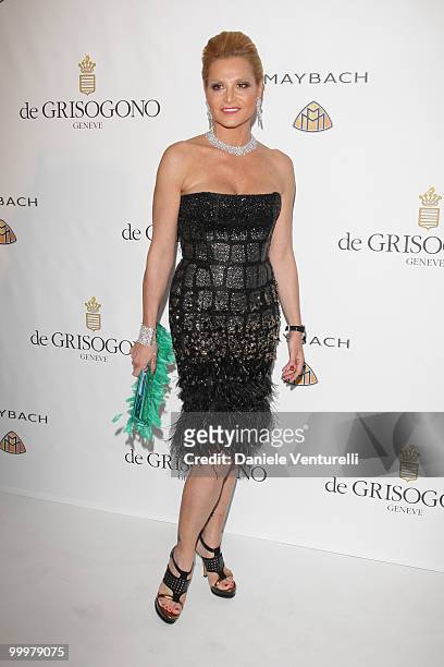 Simona Ventura attends the de Grisogono party at the Hotel Du Cap on May 18, 2010 in Cap D'Antibes, France.