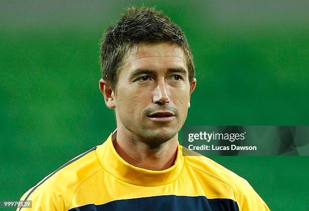 Harry Kewell of the Socceroos during an Australian Socceroos training session at AAMI Park on May 19, 2010 in Melbourne, Australia.