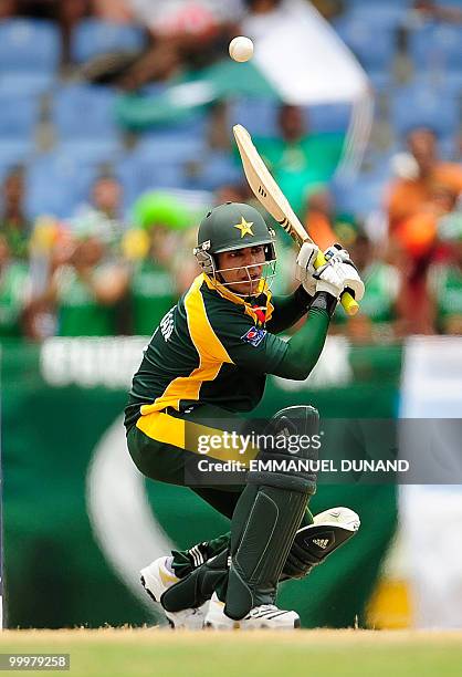 Pakistani batsman Salaman Butt ducks a wide ball during the ICC World Twenty20 second semifinal match between Australia and Pakistan at the...