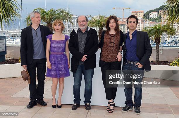 Members of the jury, Marc Recha, Dinara Droukarova, Carloa Diegues, Emmanuelle Devos and President of the Jury Atom Egoyan attend Cinefondation Photo...