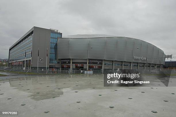 An external view of Telenor Arena where the 2010 Eurovision Song Contest will be held, May 15, 2010 in Oslo, Norway. 39 countries will take part in...