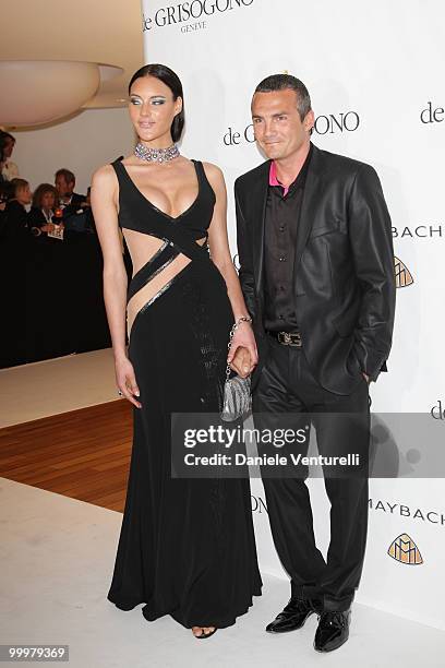 Jessica Sow and Richard Virenque attend the de Grisogono party at the Hotel Du Cap on May 18, 2010 in Cap D'Antibes, France.