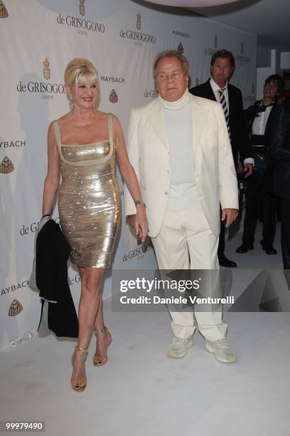 Ivana Trump and Massimo Gargia attend the de Grisogono party at the Hotel Du Cap on May 18, 2010 in Cap D'Antibes, France.