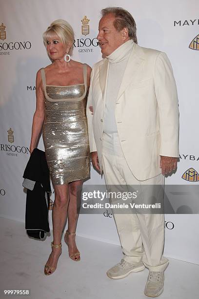 Ivana Trump and Massimo Gargia attend the de Grisogono party at the Hotel Du Cap on May 18, 2010 in Cap D'Antibes, France.