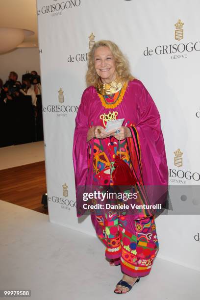 Marta Marzotto attends the de Grisogono party at the Hotel Du Cap on May 18, 2010 in Cap D'Antibes, France.