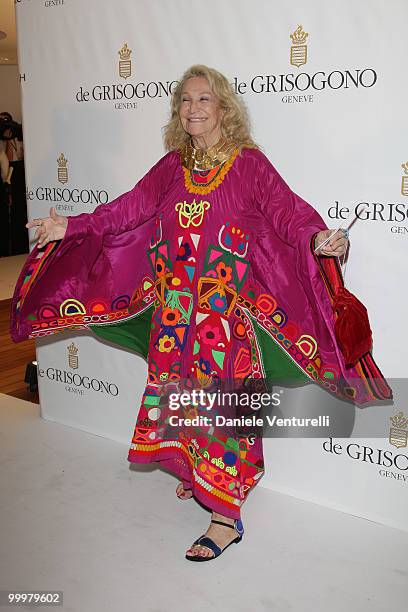 Marta Marzotto attends the de Grisogono party at the Hotel Du Cap on May 18, 2010 in Cap D'Antibes, France.